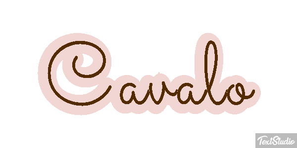 Cavalo Efeito do texto