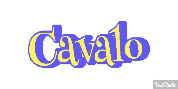 Cavalo Efeito do texto