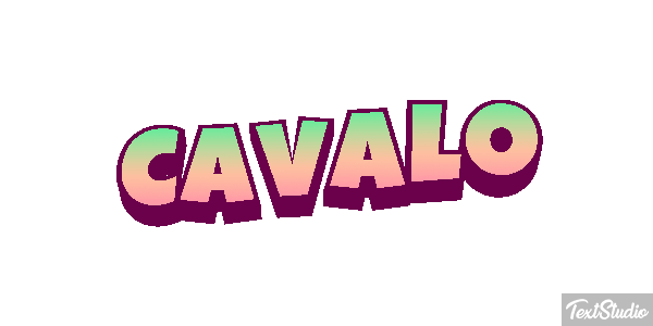 Cavalo Efeito do texto