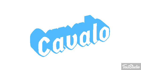 Cavalo Efeito do texto