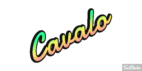 Cavalo Efeito do texto