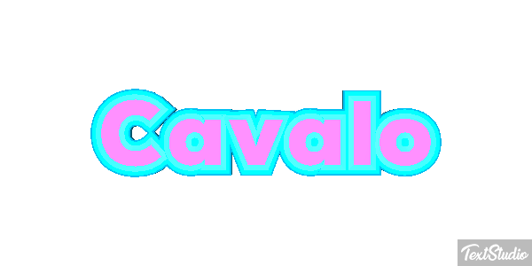 Cavalo Efeito do texto