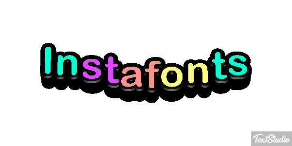 Instafonts Efecto de texto