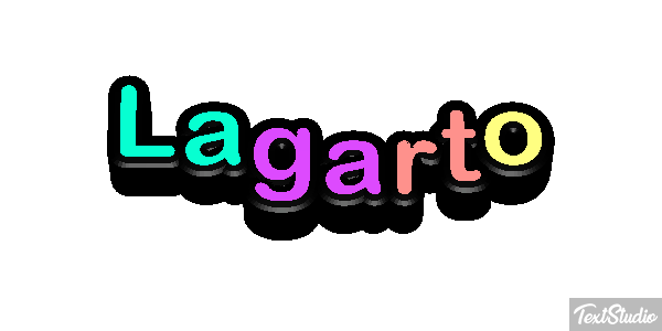 Lagarto Efeito do texto