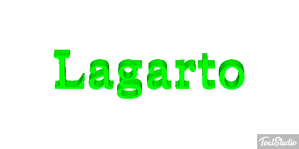 Lagarto Efeito do texto