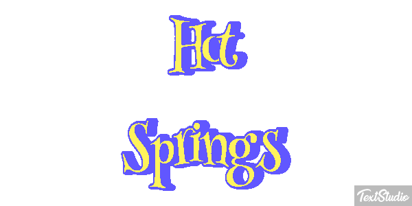 Hot Springs Effetto testo