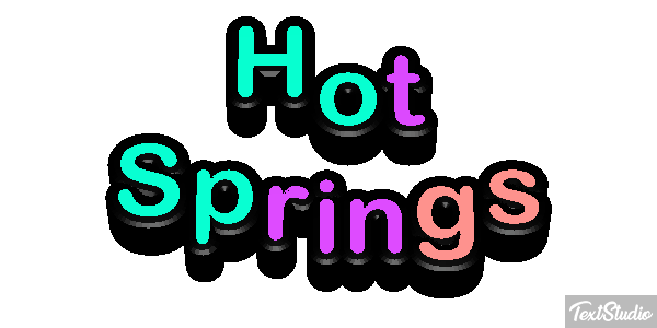 Hot Springs Effetto testo