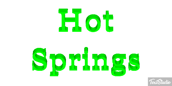 Hot Springs Effetto testo