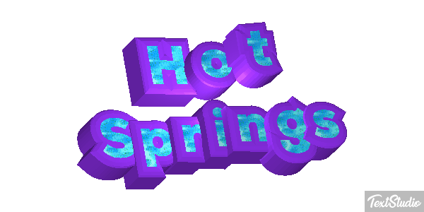 Hot Springs Effetto testo