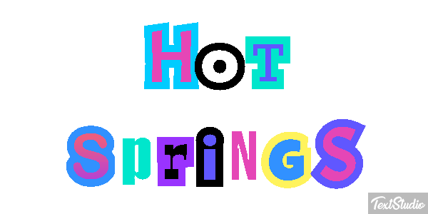 Hot Springs Effetto testo
