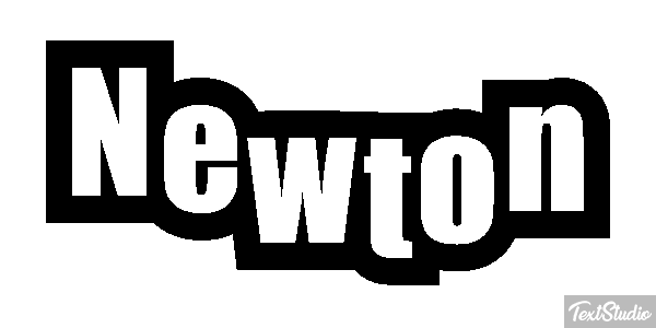 Newton Efecto de texto