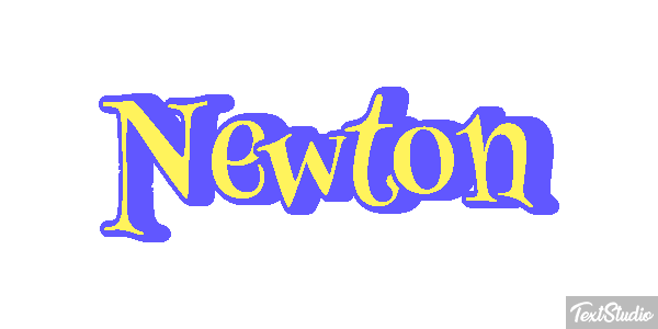 Newton Efecto de texto