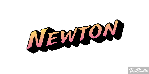 Newton Efecto de texto