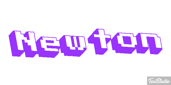 Newton Efecto de texto