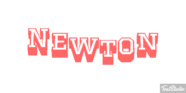 Newton Efecto de texto