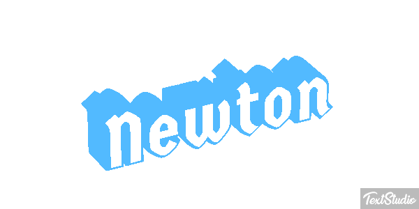 Newton Efecto de texto