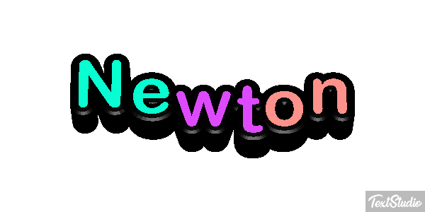 Newton Efecto de texto