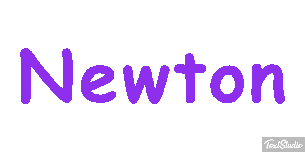 Newton Efecto de texto