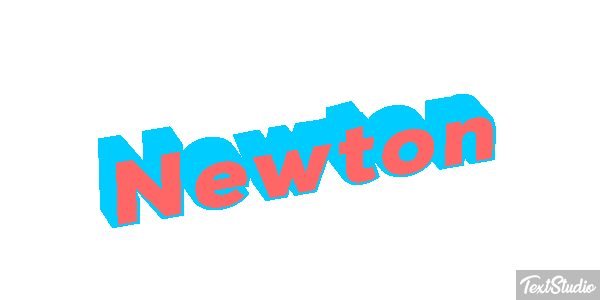 Newton Efecto de texto