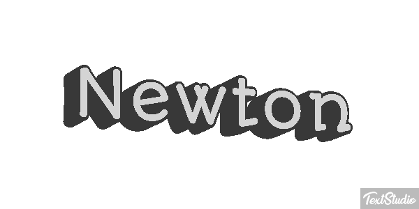 Newton Efecto de texto