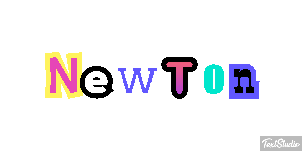 Newton Efecto de texto