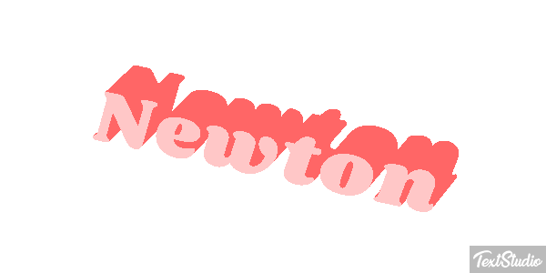 Newton Efecto de texto