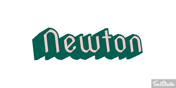 Newton Efecto de texto