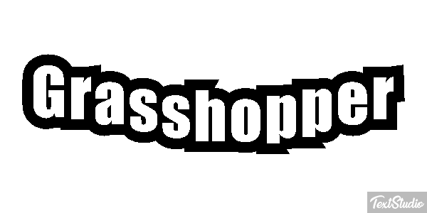 Grasshopper Efecto de texto
