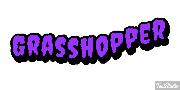 Grasshopper Efecto de texto