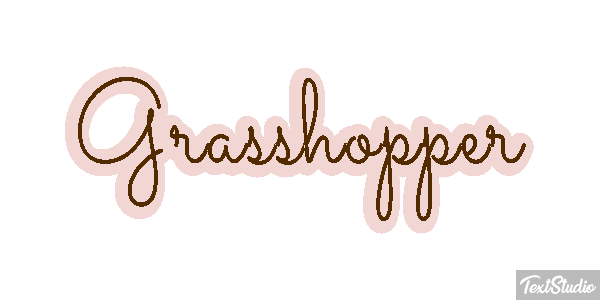 Grasshopper Efecto de texto
