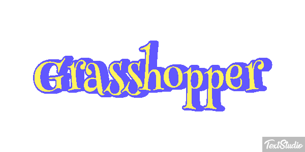 Grasshopper Efecto de texto