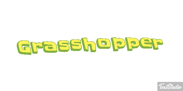 Grasshopper Efecto de texto