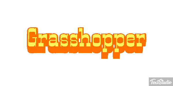 Grasshopper Efecto de texto