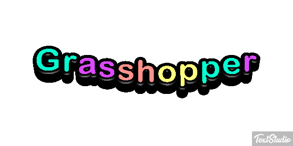 Grasshopper Efecto de texto