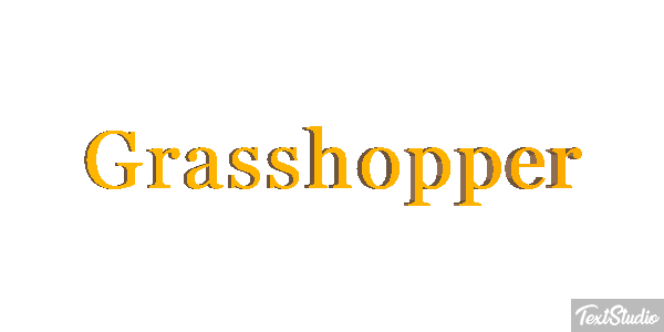 Grasshopper Efecto de texto