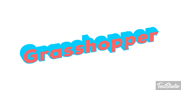 Grasshopper Efecto de texto