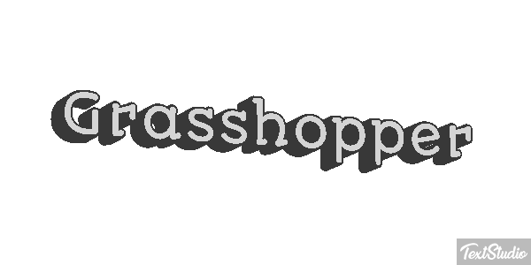 Grasshopper Efecto de texto
