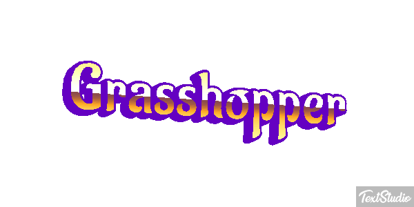 Grasshopper Efecto de texto