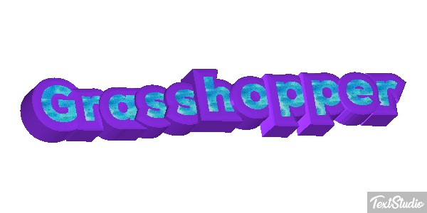 Grasshopper Efecto de texto