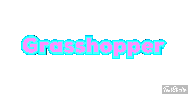 Grasshopper Efecto de texto