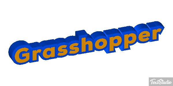 Grasshopper Efecto de texto