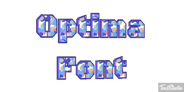 Optima Font Texteffekt