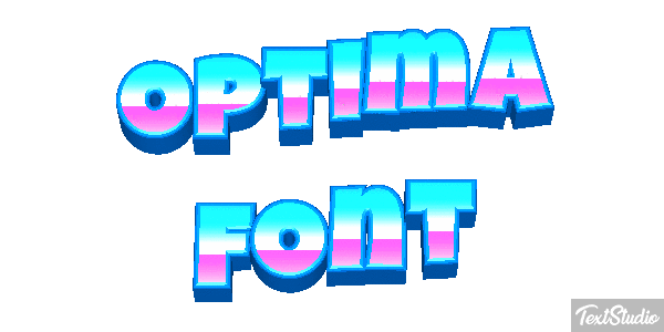 Optima Font Texteffekt