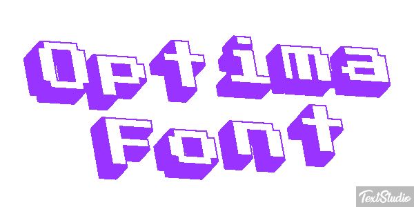 Optima Font Texteffekt