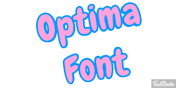 Optima Font Texteffekt