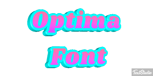 Optima Font Texteffekt