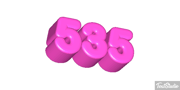 535 Efekt tekstowy