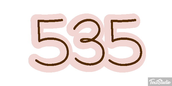 535 Efekt tekstowy