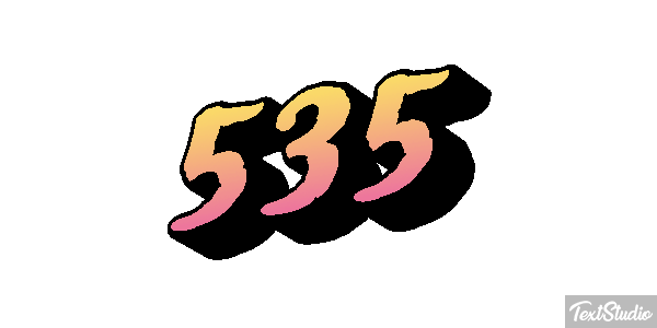 535 Efekt tekstowy