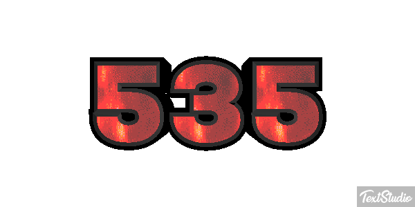 535 Efekt tekstowy